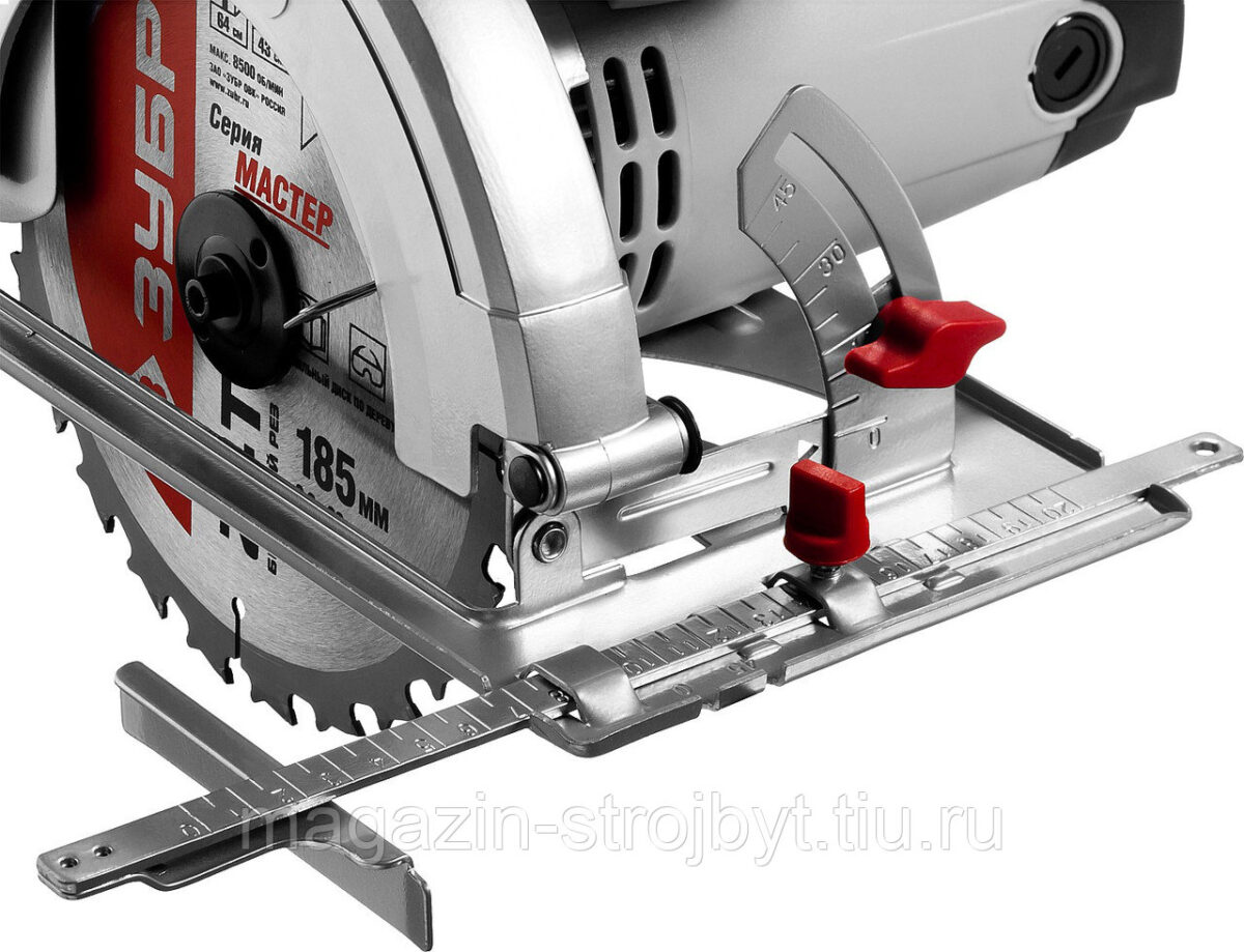 Пила циркулярная ручная 185x20 мм, 4500 об/мин, 1600 Вт ЗУБР ЗПД-1600 — изображение 8